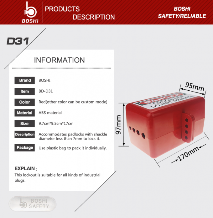 Κατασκευαστής cOem! Ηλεκτρική/πνευματική ανταπεργία BD-D31, ηλεκτρική ανταπεργία IP67 βουλωμάτων υποδοχών ABS ανταπεργίας αδιάβροχη με το CE